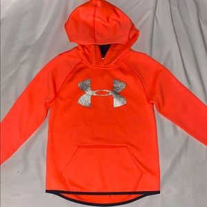 Bright orange hoodie